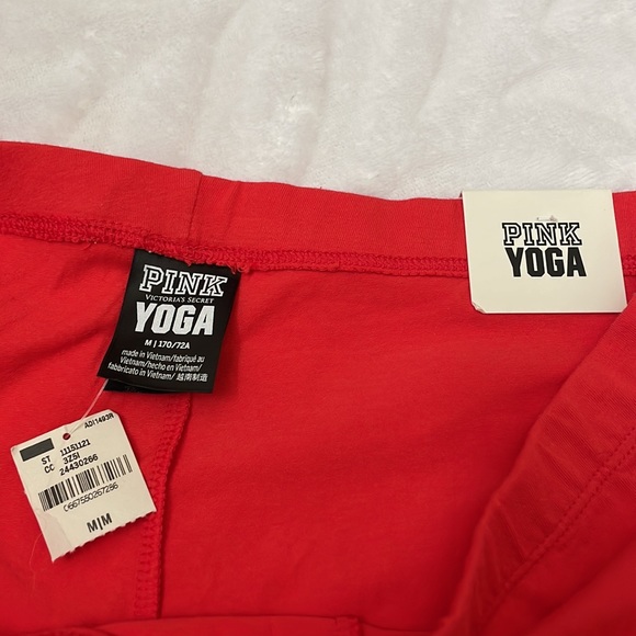 2 Pink, size M, High Waist Bike/Yoga Short.  One is Orange, and one is Eggplant. - Picture 5 of 8